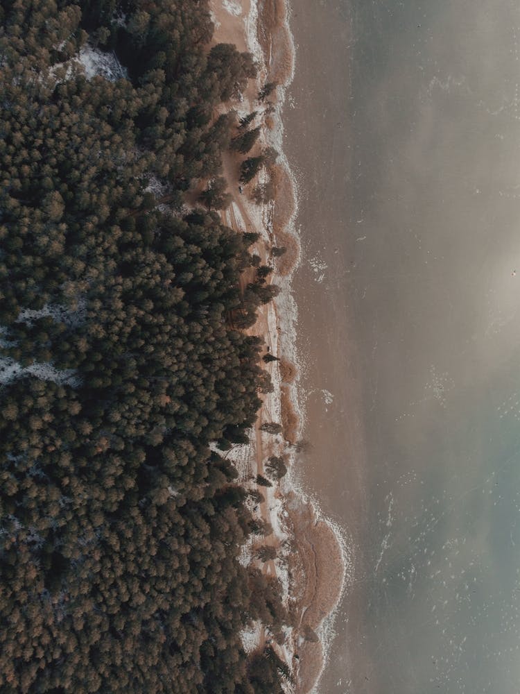 Winter Frozen Lake