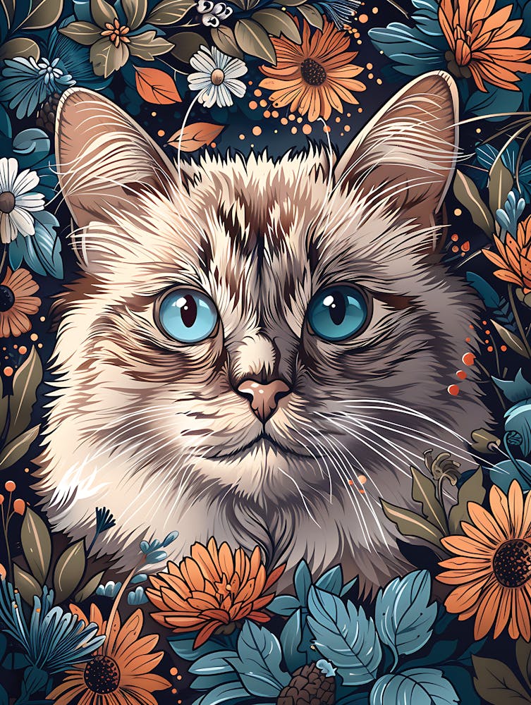 Cat With Blue Eyes 4