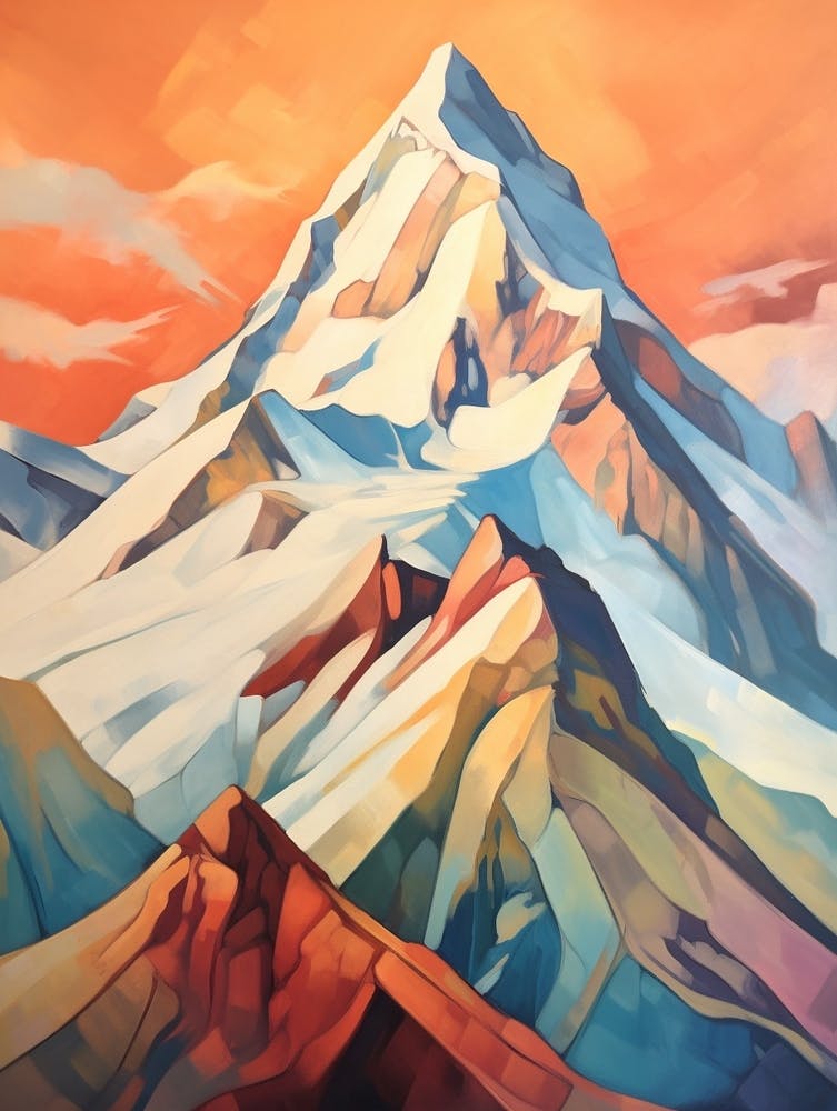Mount Saint Elias Canada 2 Mountain Painting