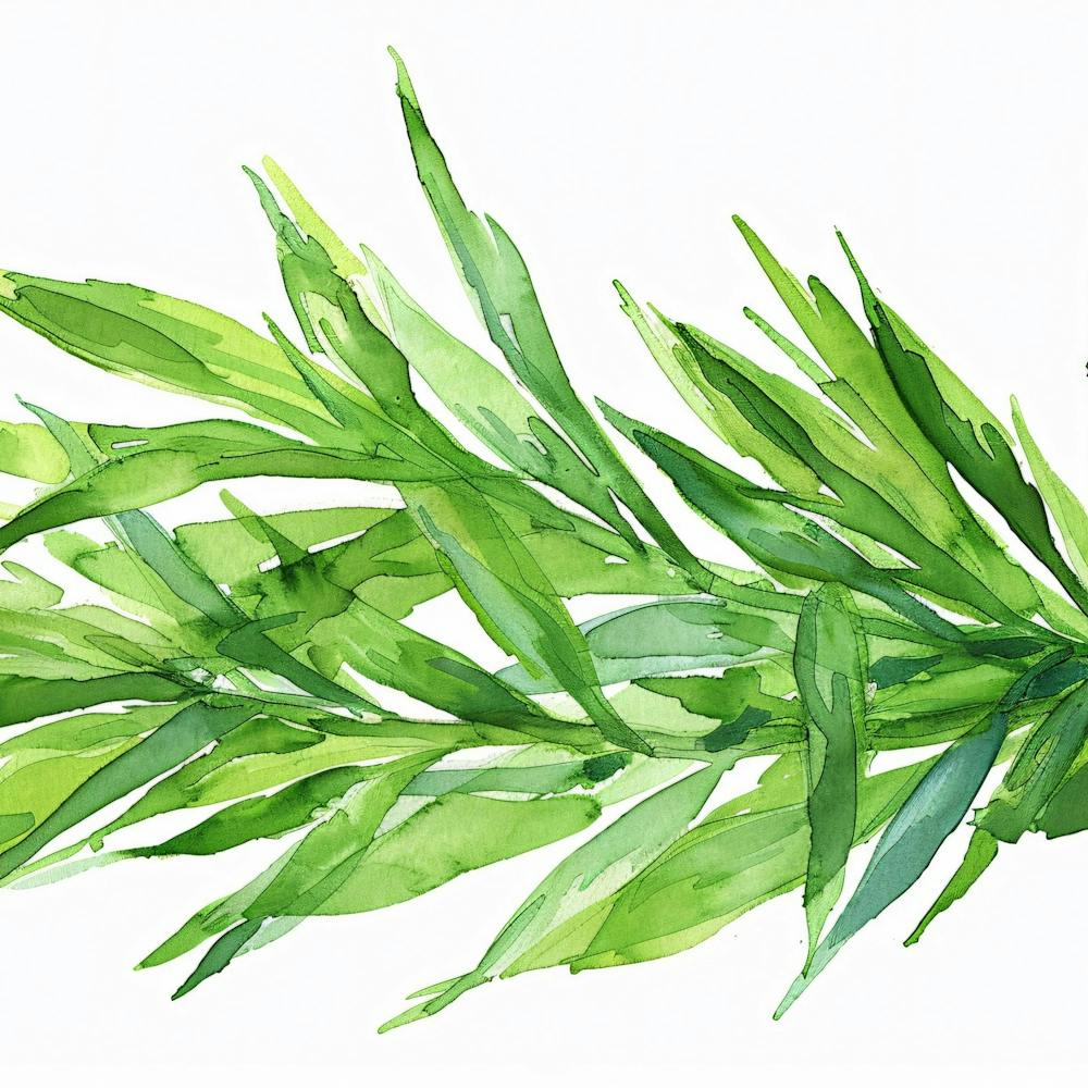 Watercolor Of Rosemary