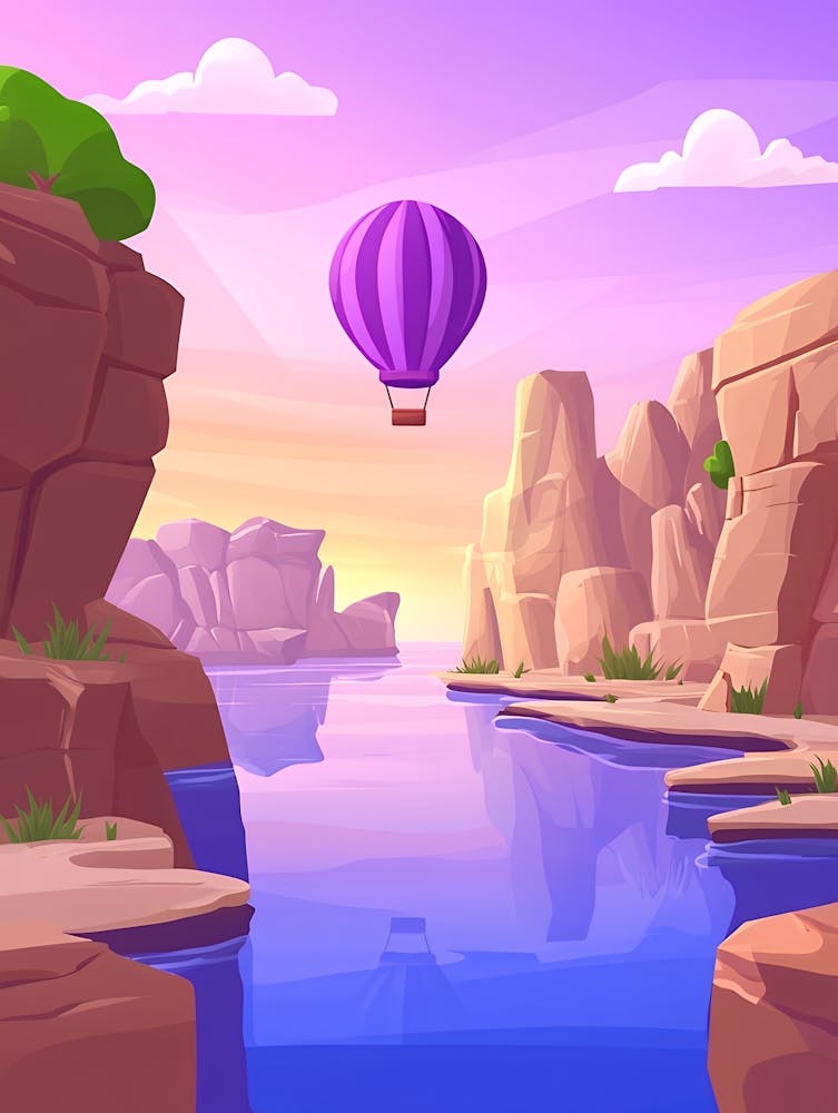 Hot Air Balloon In The Sky