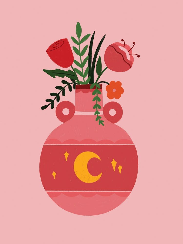 Vase Lune Céleste