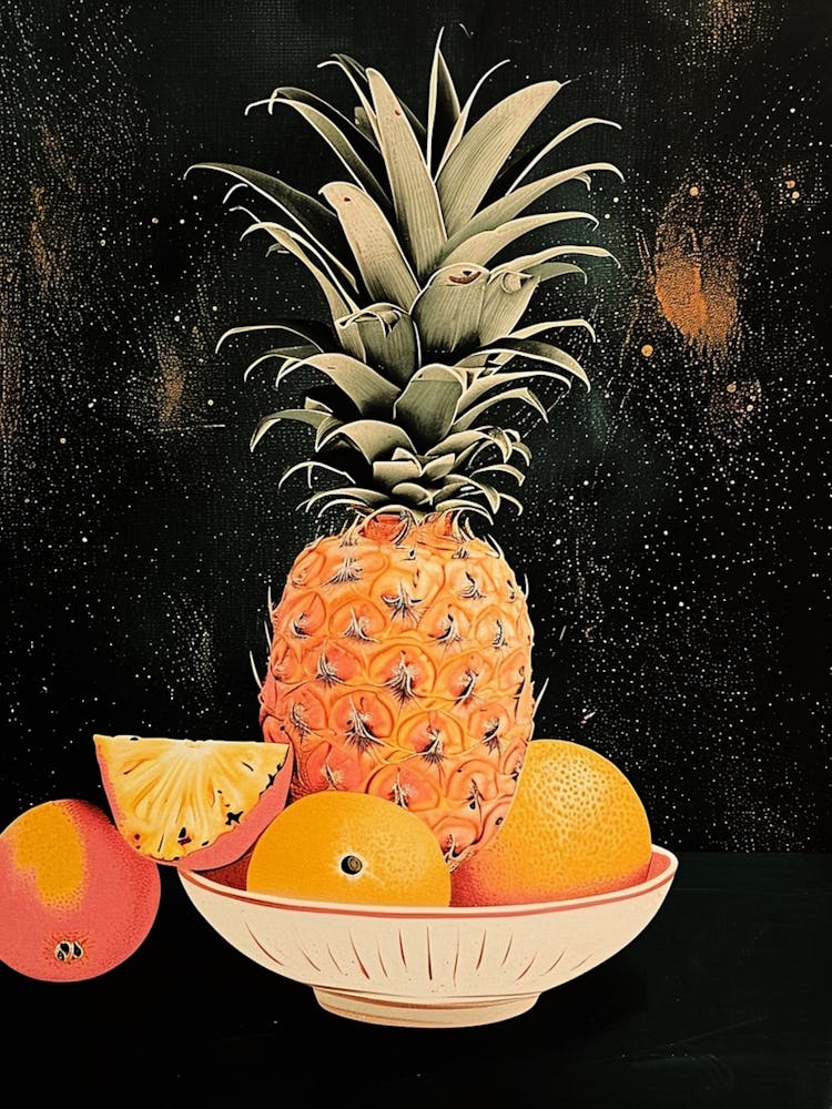 Pineapple Abstract Art Deco 2