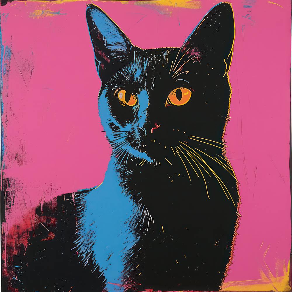 Cat Pop Art 4