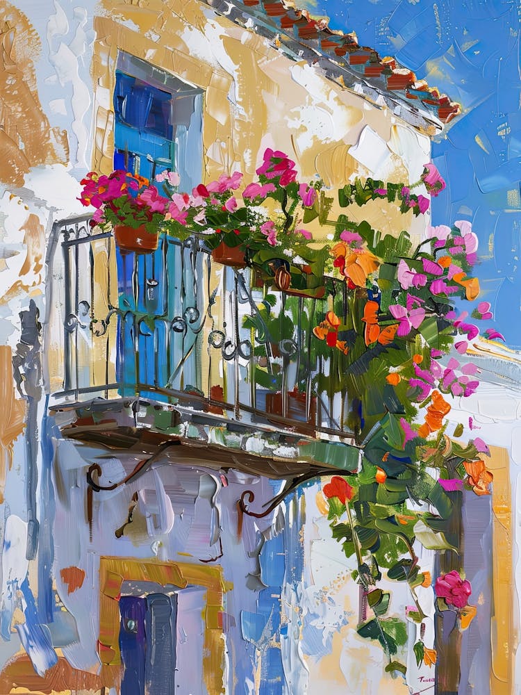 Balcony Painting In Ibiza 2