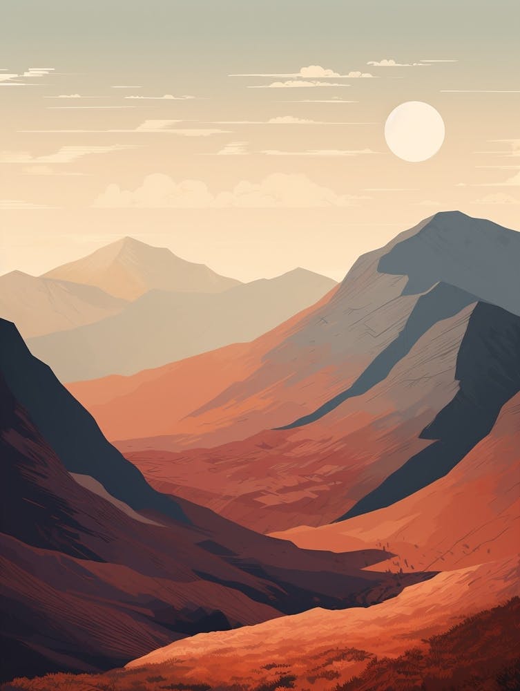Ben Nevis Scotland 2 Hiking Trail Landscape