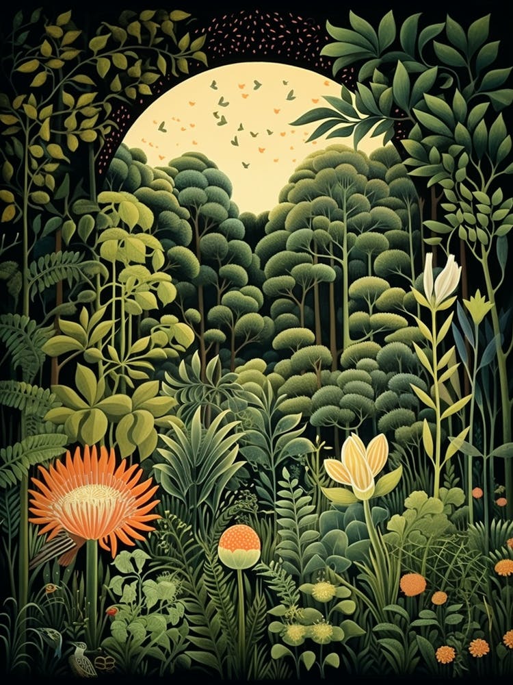 Kairakuen Japan Henri Rousseau S Style Rousseau 4