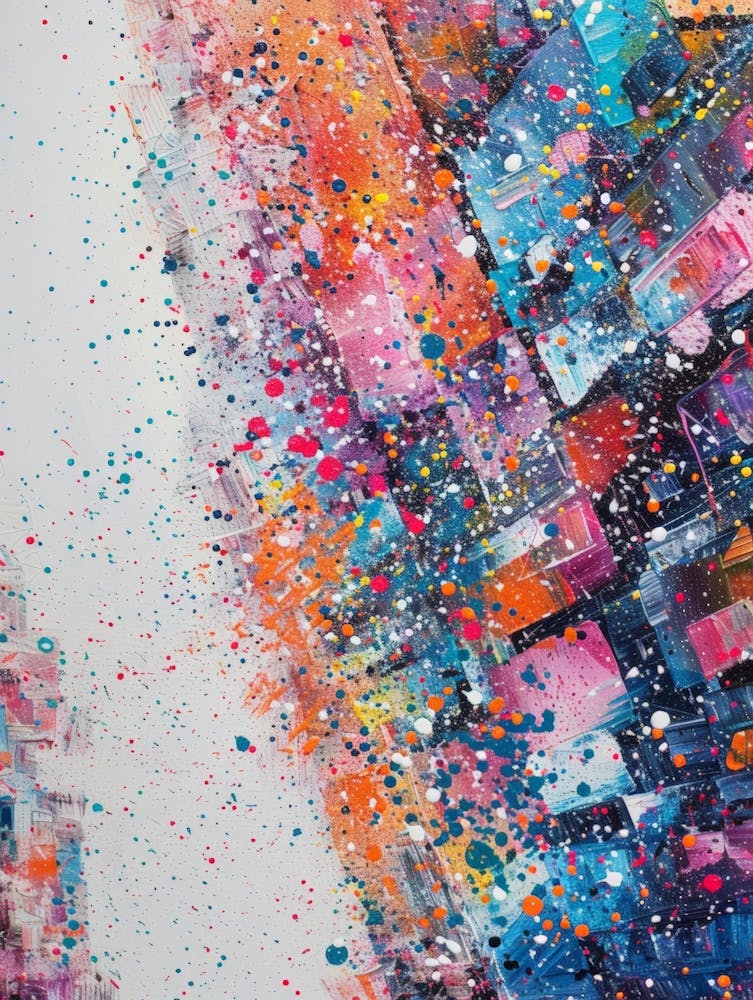 Abstract City Painting