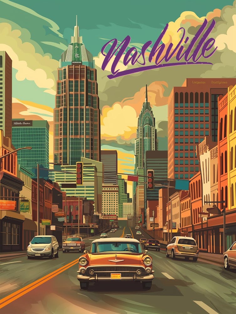 A Travel Poster Nashville2 Small