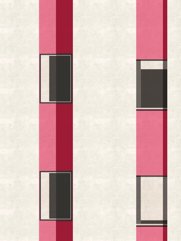 High Rise Pink Windows