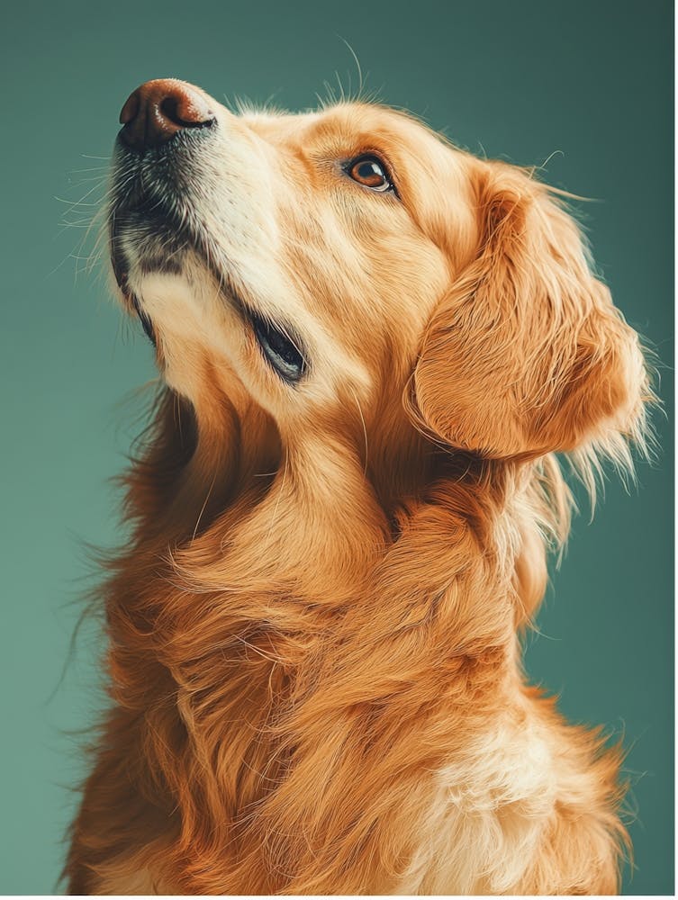 Golden Retriever.Generated AI. 2
