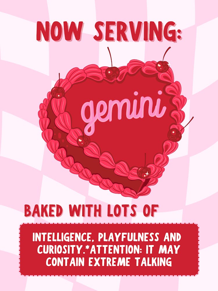 Gemini Cake Zodiac
