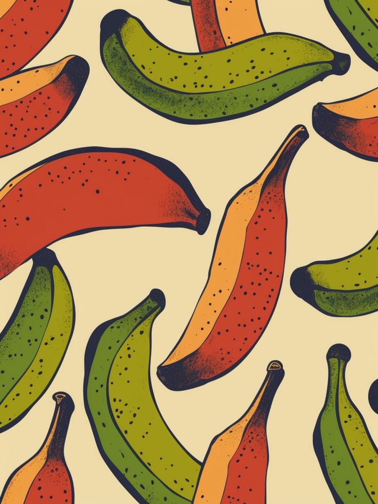 Banana Pattern Illustration 3