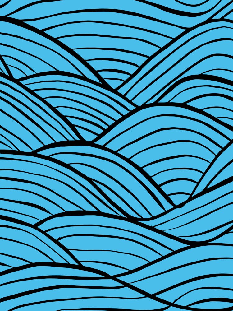 Blue Wavy Pattern