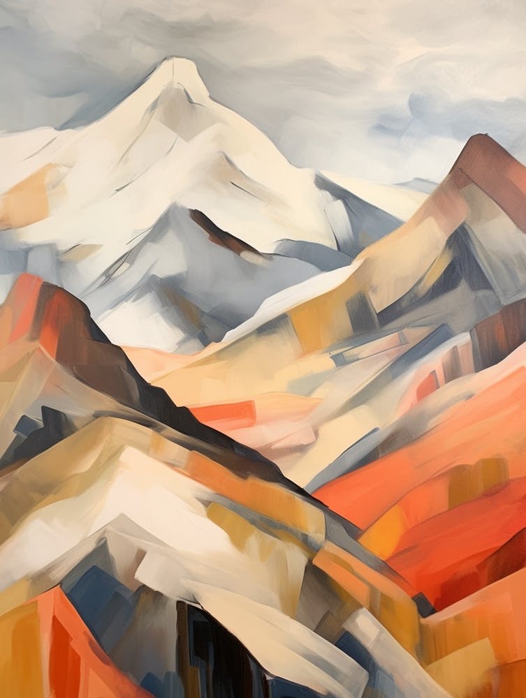 Mount Olympus Greece 6 Mountain Painting