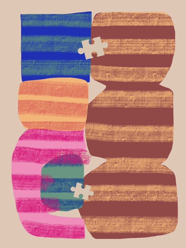 Abstract Stripe Minimal Collage 14