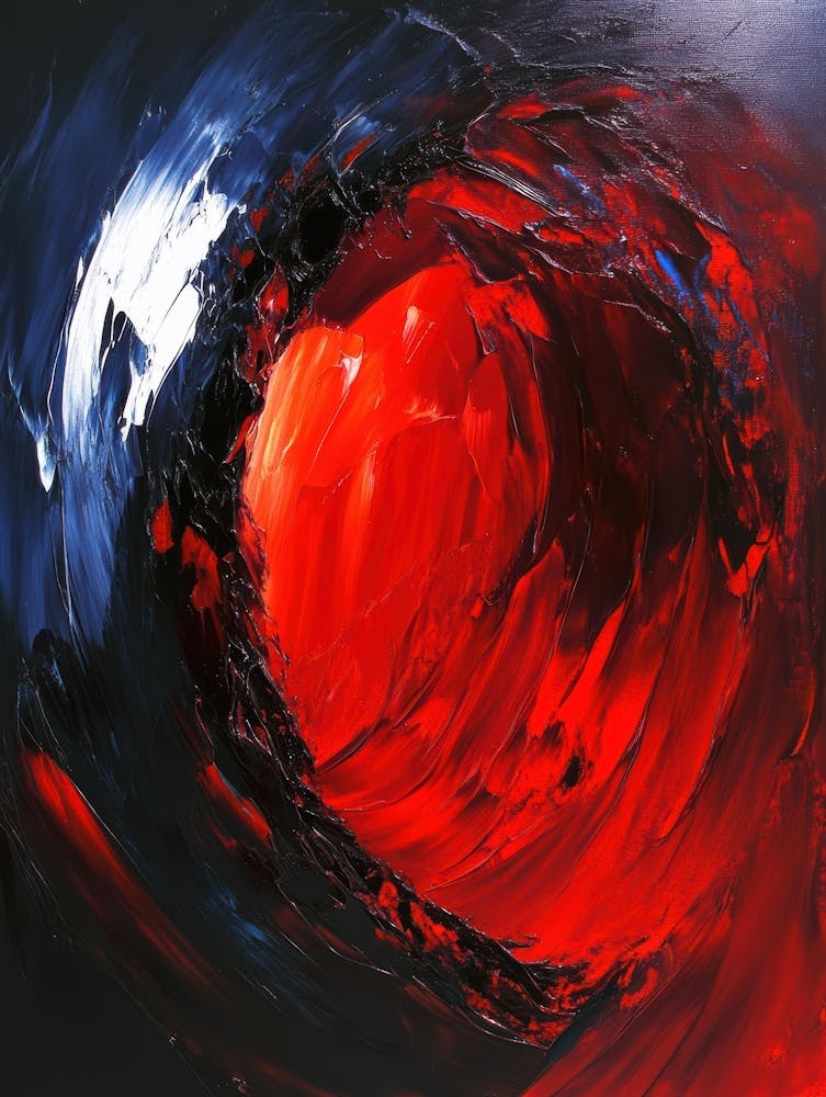 Red And Blue Swirl