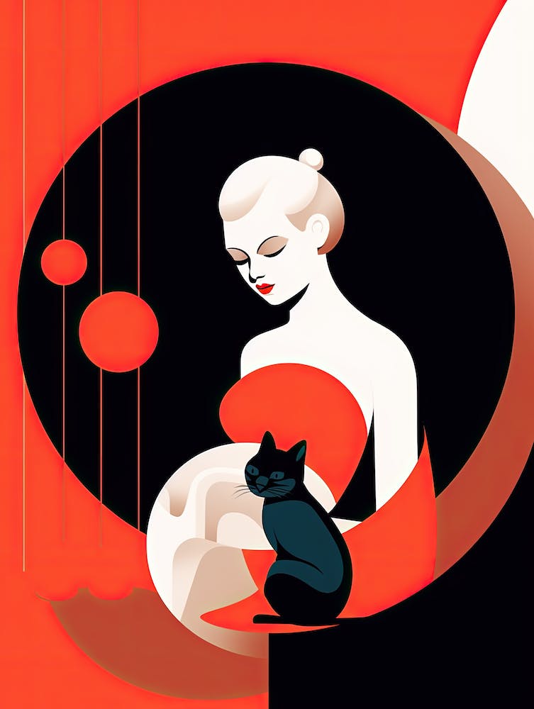 A Woman's Symphony: Minimalist Art in Motion