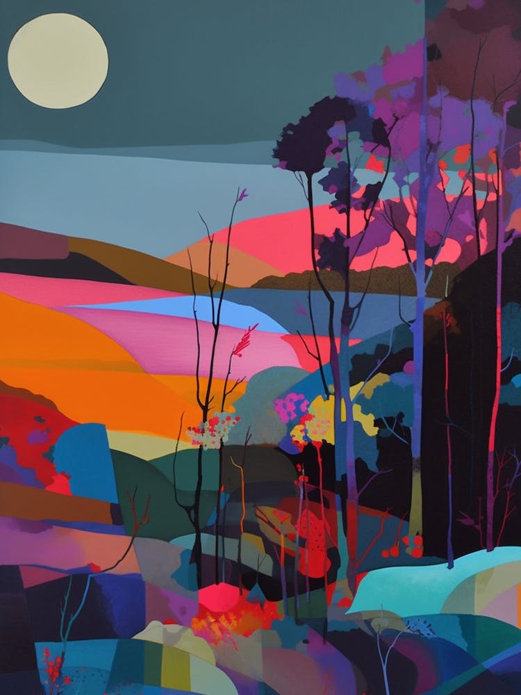 'Sunrise' Bright Abstract Landscape