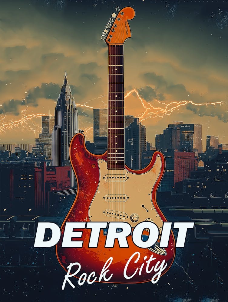 Detroit Rock City Travel Poster