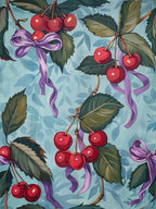 Botanical Bows And Cherries 7 Pattern