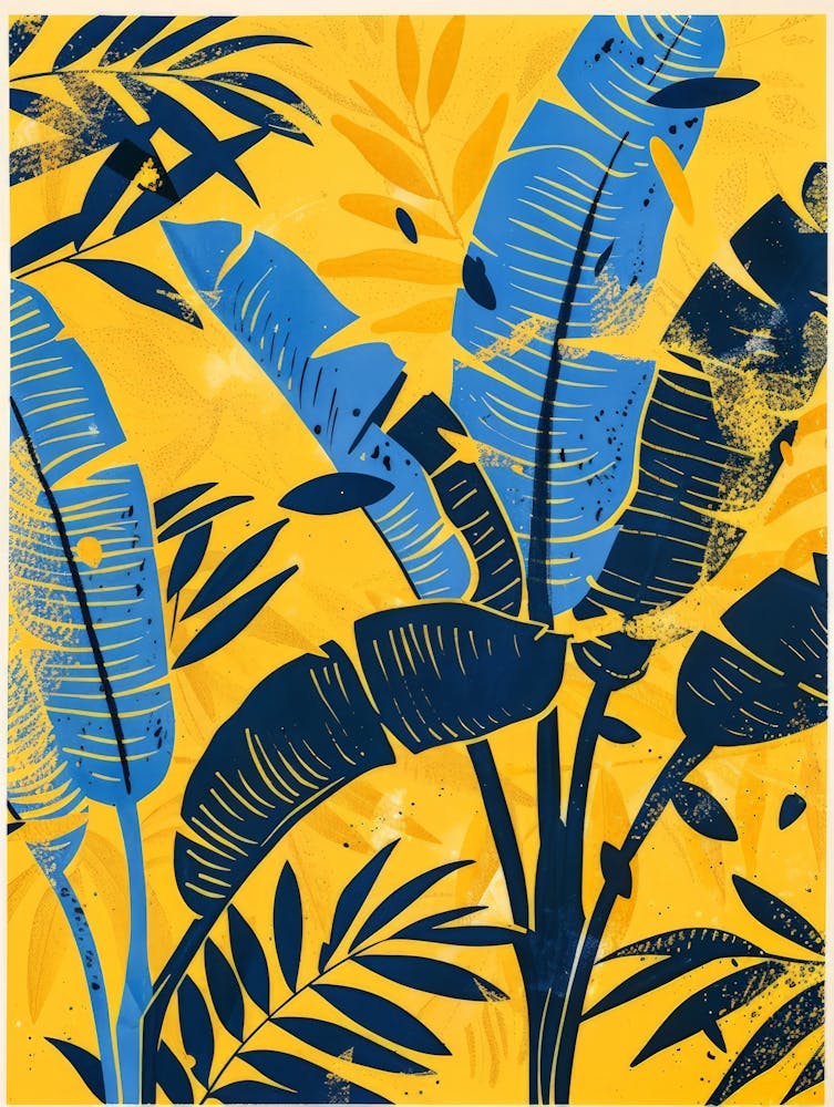 Banana Leaves Canvas Print
