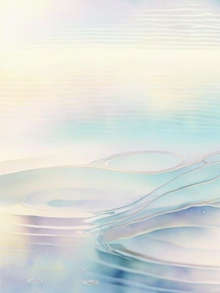 Water Ripples Waterscape Gouache 1