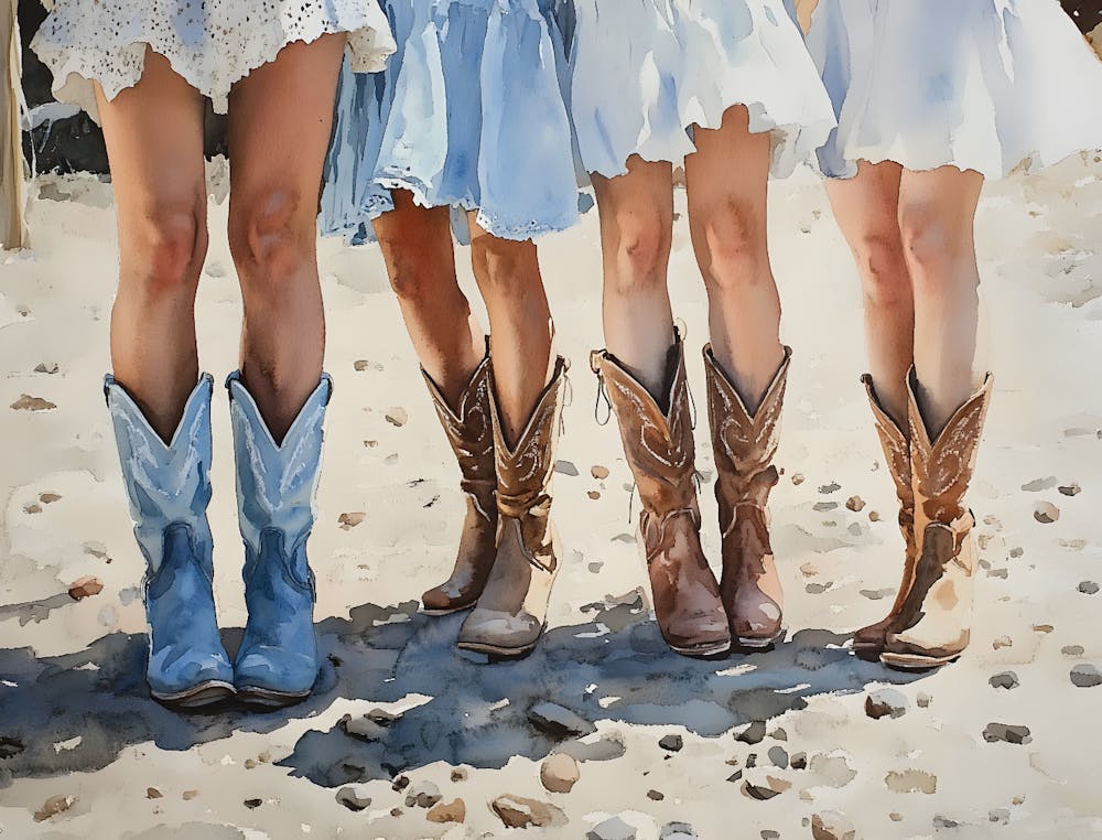 Cowgirls In Stiefeln