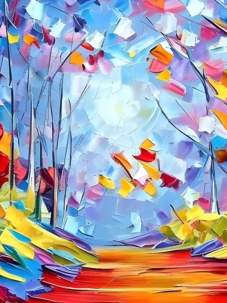 Colourful Abstract of Trees: Imagine if 8
