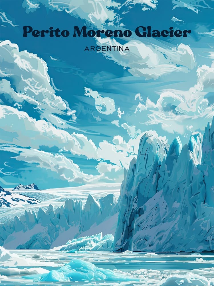 Perito Moreno Glacier Los Glaciares Digitale Reisekunst