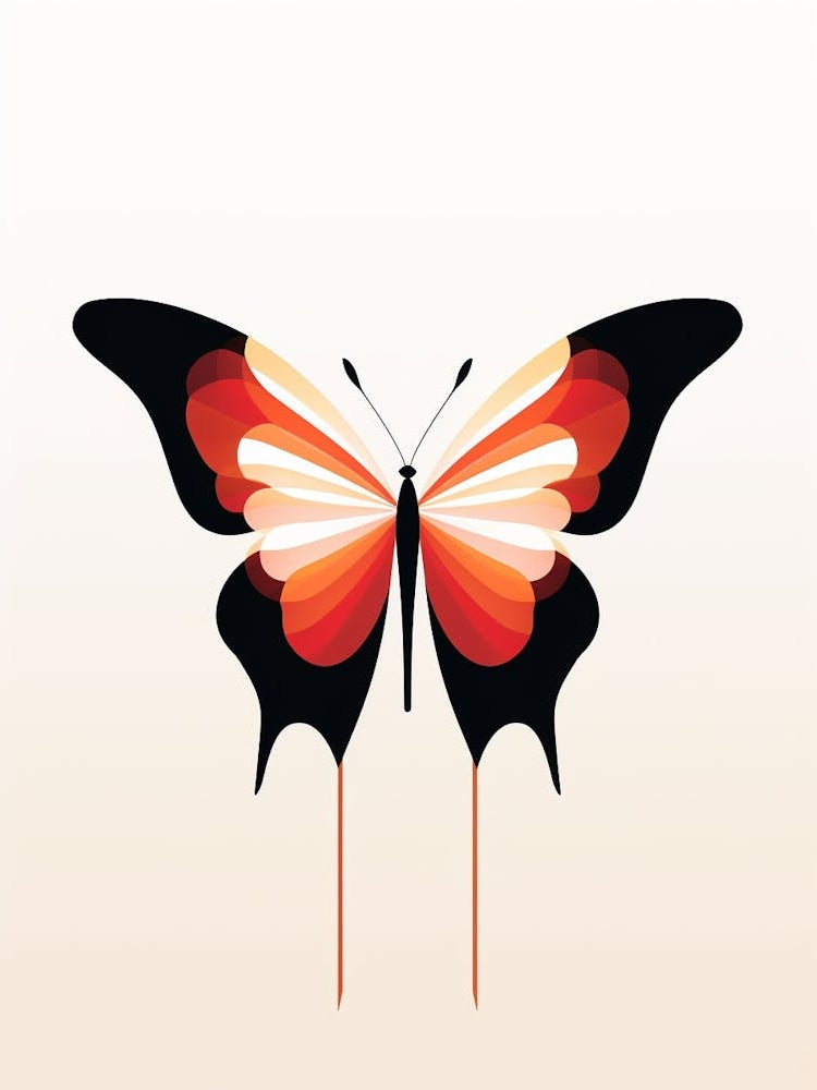 Butterfly Minimalist Abstract 1