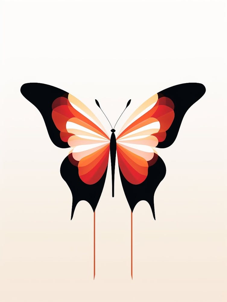Butterfly Minimalist Abstract 1