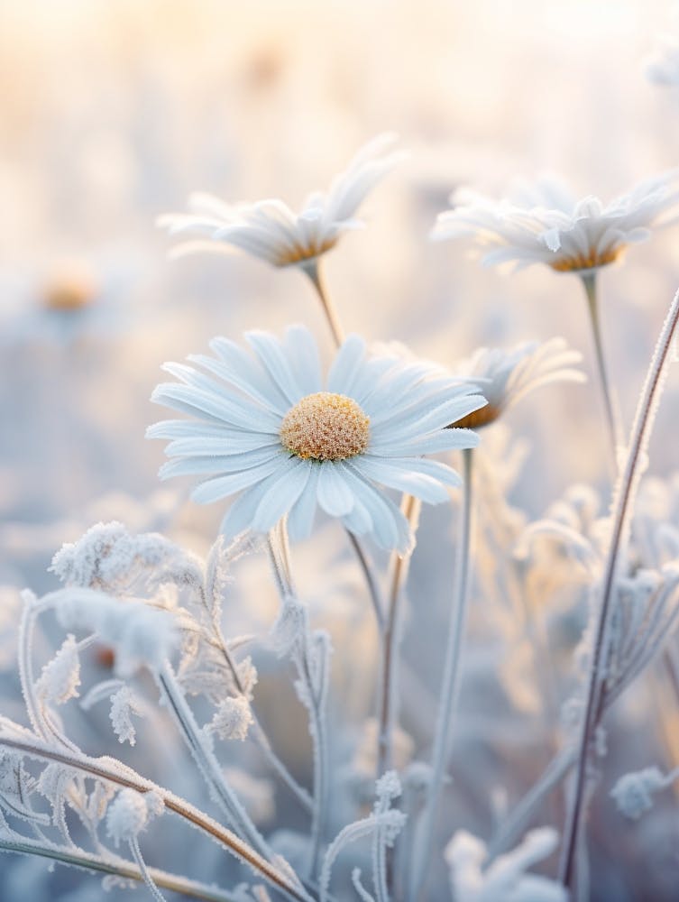 Frosty Botanical Oxeye Daisy 3