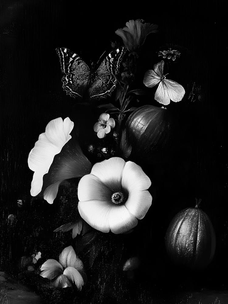 Flowers And Butterflies 1
