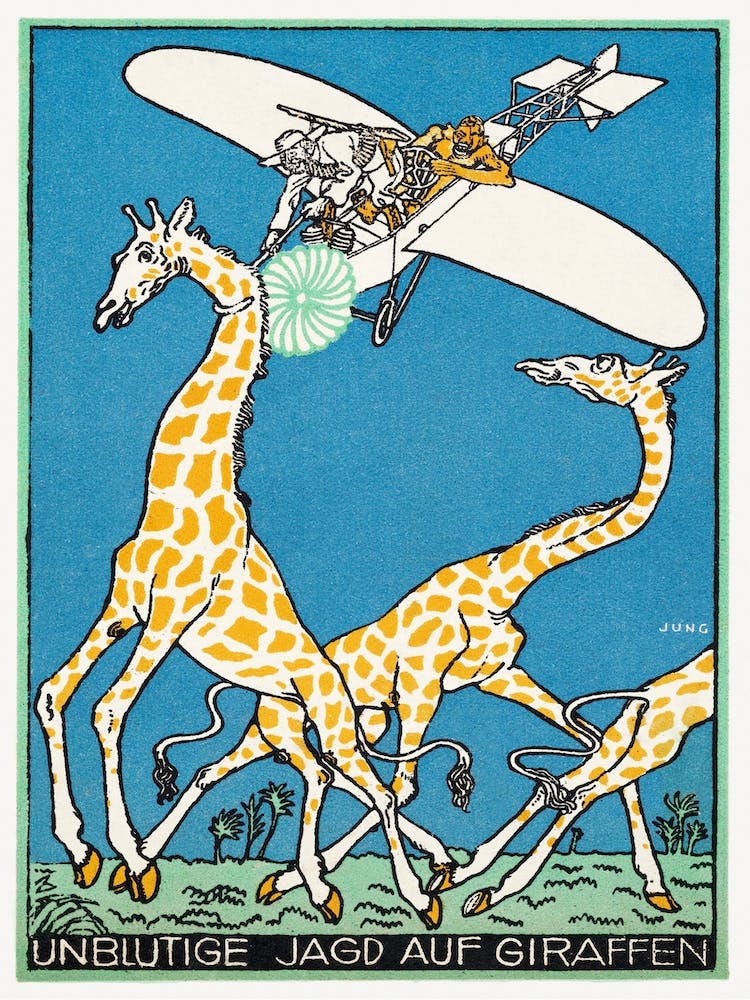 Blutlose Giraffenjagd, Moriz Jung