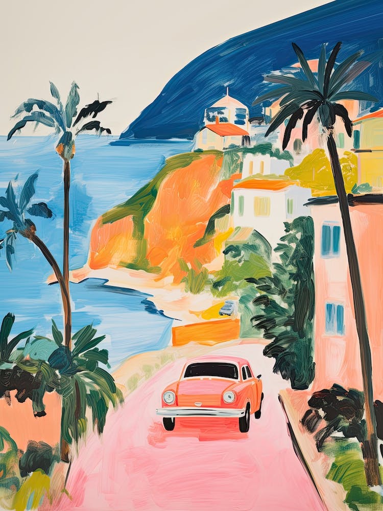 Watercolor Italian Coast 3