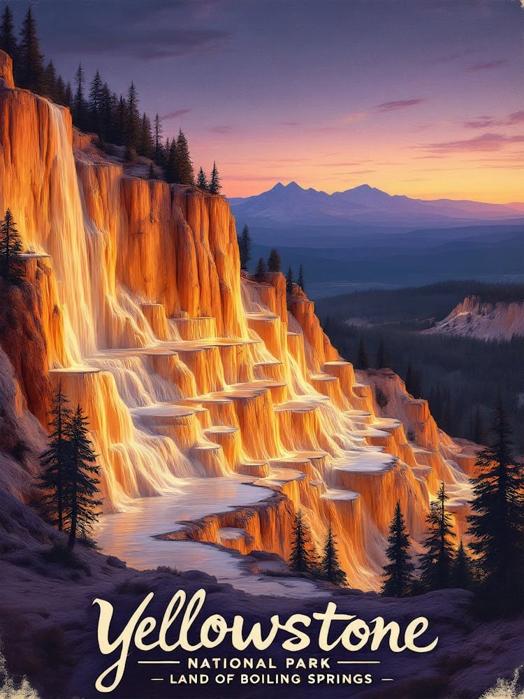 Yellowstone National Park Vintage V 01