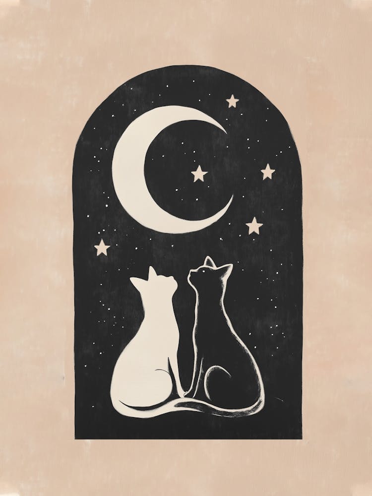 Cats In The Moonlight