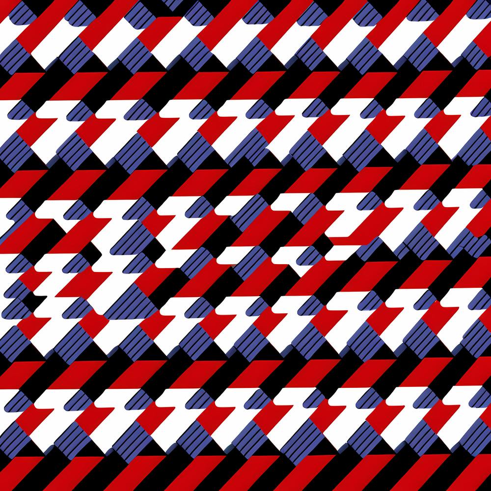 Houndstooth  inspired Pattern Art
