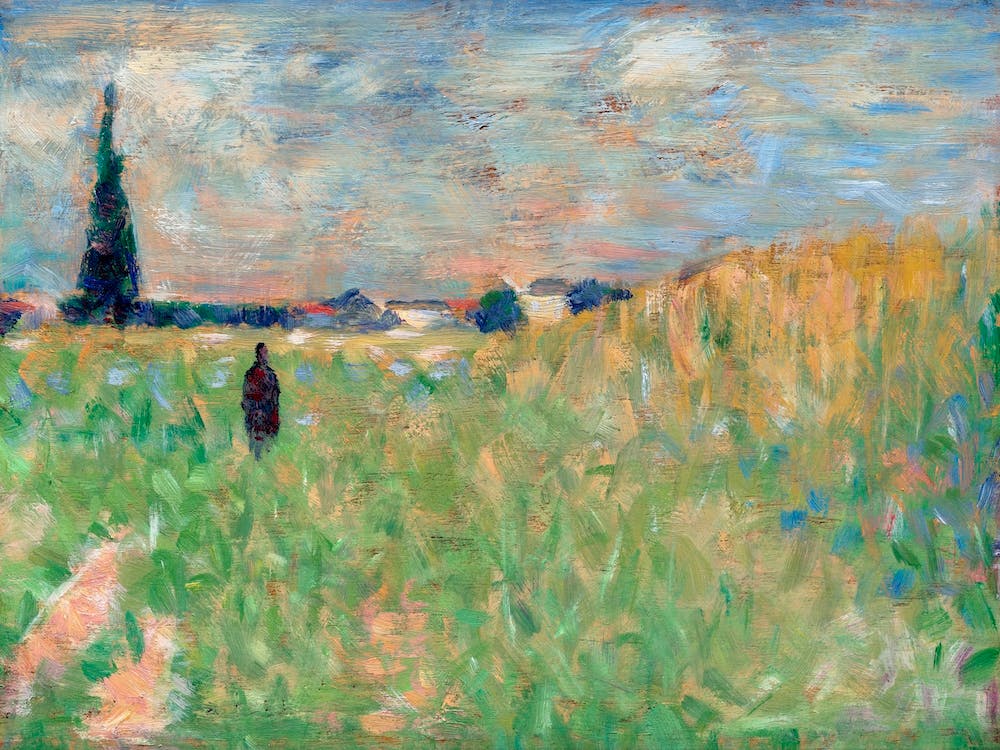 A Summer Landscape (1883), Georges Seurat
