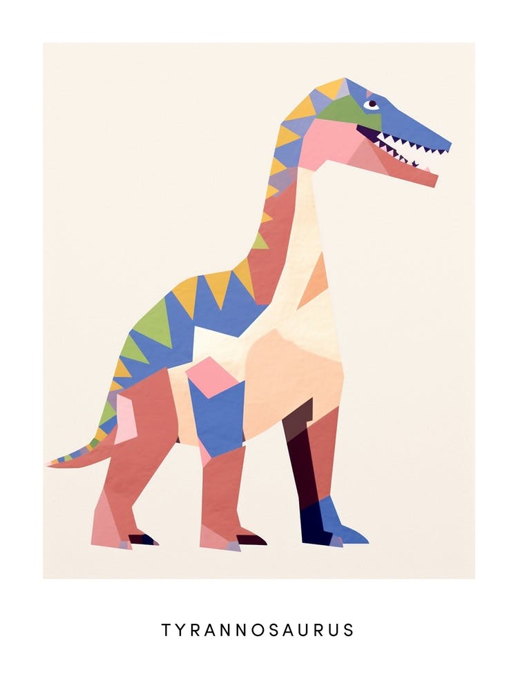 Nursery Dinosaur Art Tyrannosaurus 2 Poster