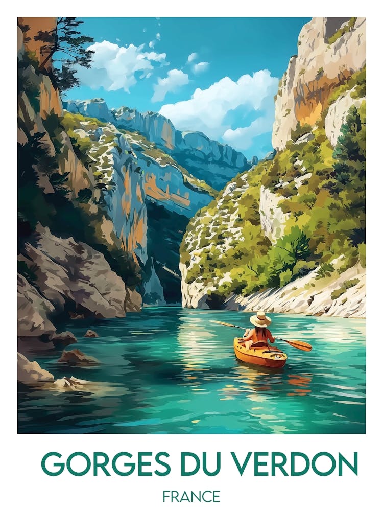 Affiche de voyage Gorges Du Verdon 2