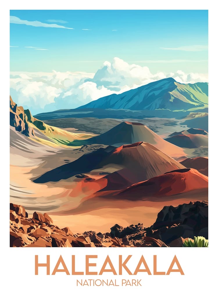 Affiche de voyage Haleakala National Park