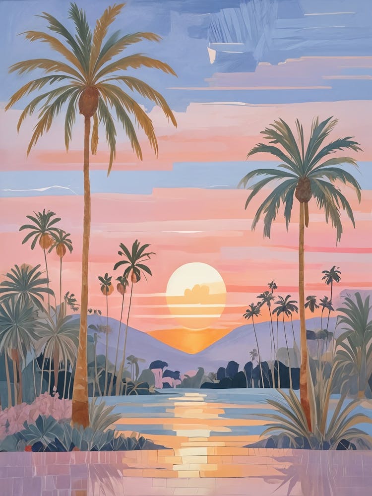 Sunset Palm Trees no2