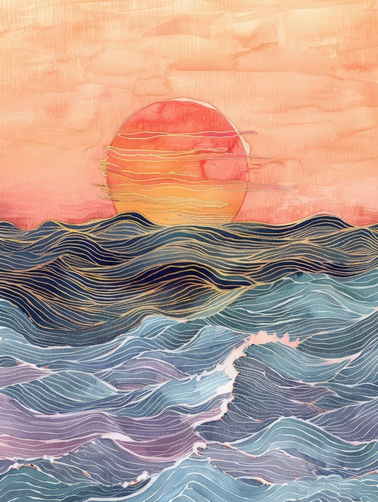 Sunset In The Ocean 2