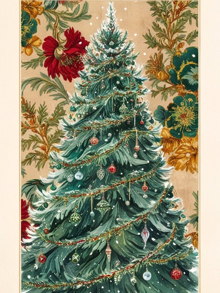 William Morris Christmas Tree 42