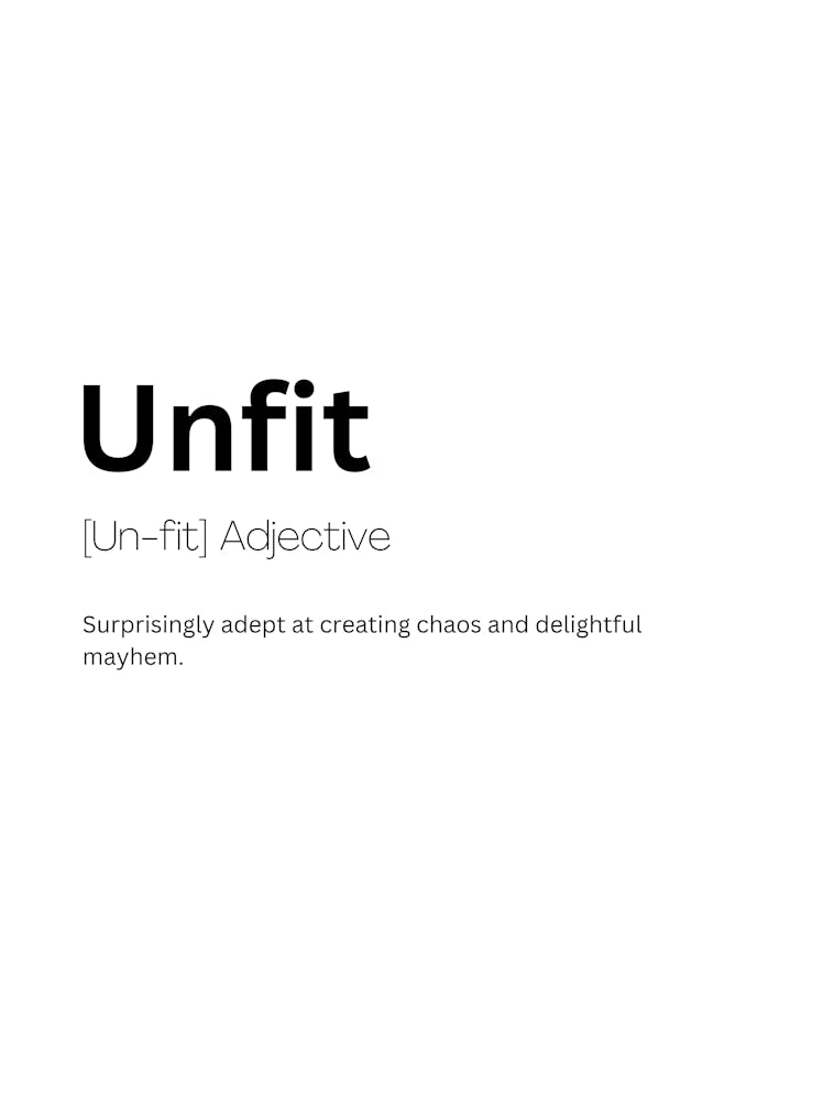 Unfit Definition Meaning