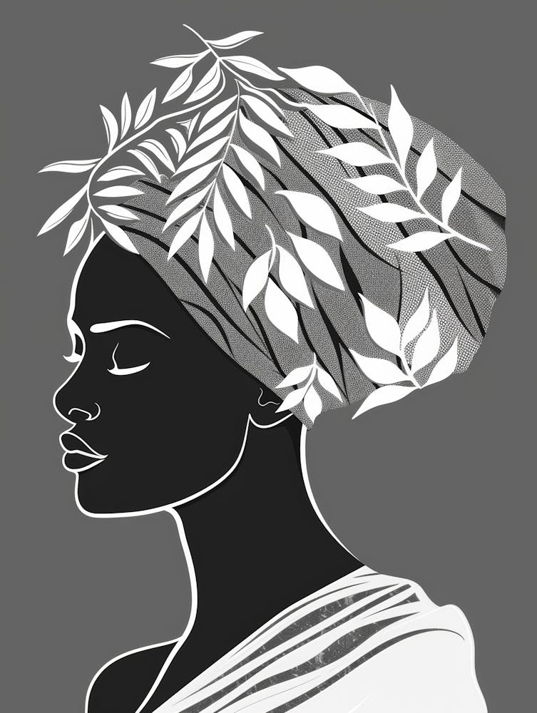 African Woman In Turban 21