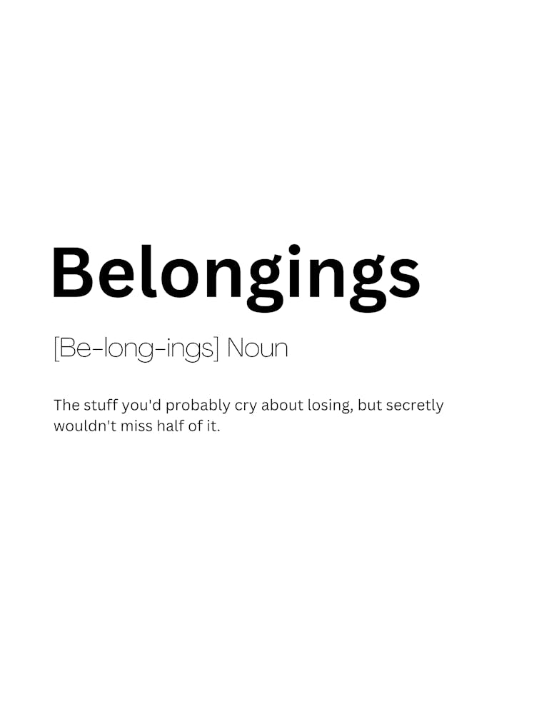 Belongings Definition Meaning
