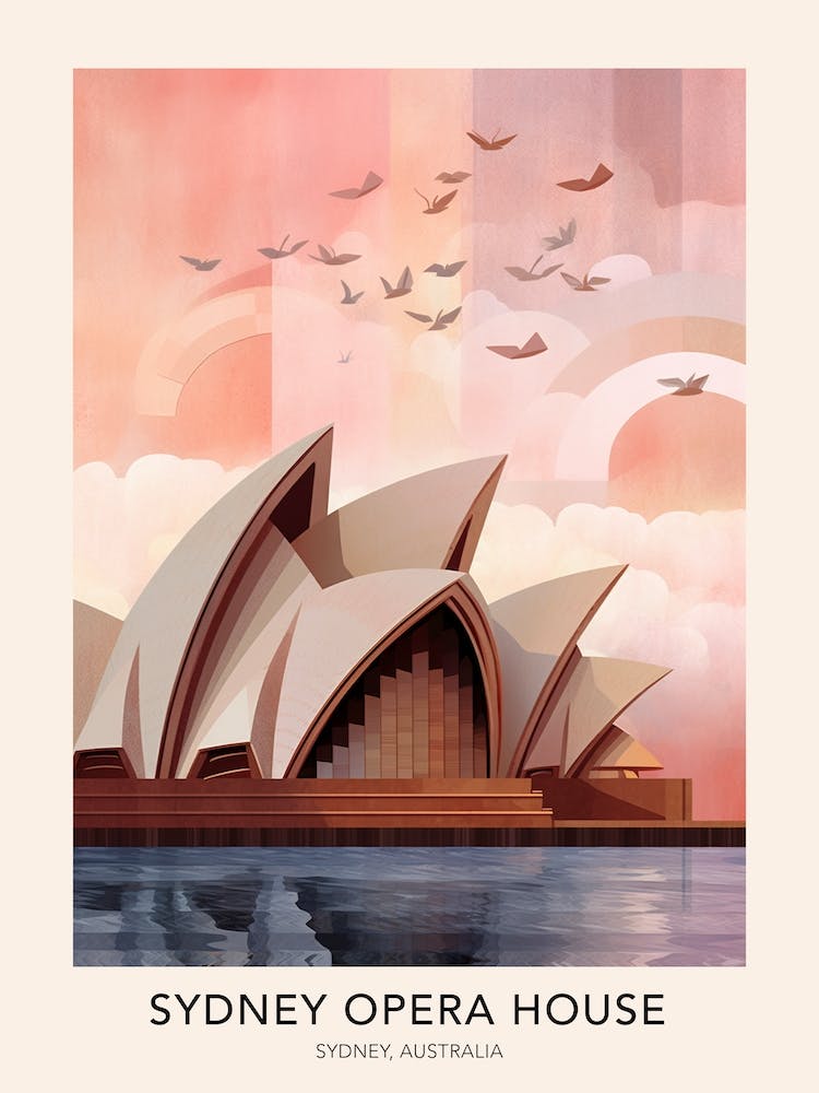 Sydney Opera House Sydney Australia 2 Travel Poster